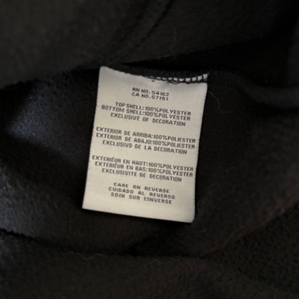 Levi's Mens Black Full Zip Fleece Hoodie Jacket with Pockets Size L - Picture 4 of 8